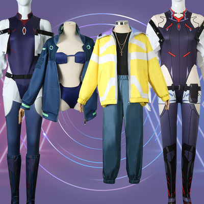 喵屋赛博朋克 cyberpunk边缘行者露西cos2077衣服Lucy跑手假发