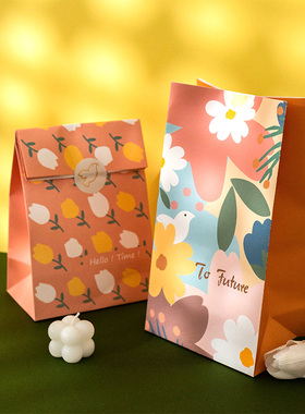 520送礼物袋子儿童可爱礼品袋朋友卡通糖果手提包装袋平口纸袋