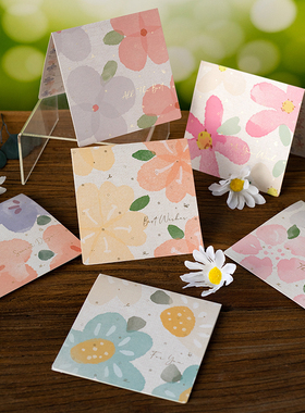 520送女友贺卡小清新花朵送女友感恩祝福卡片简约留言礼品卡片