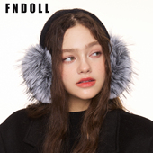 可折叠耳罩女可爱仿狐狸毛保暖耳包防冻耳帽耳套护耳朵耳暖耳捂子