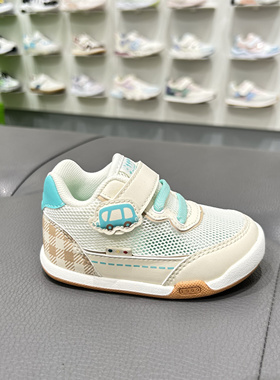 江博士专柜25春款男童宝宝一阶段软底透气步前学步鞋1B13A1010CM0