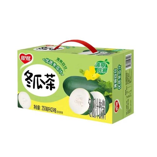 26年4月新货 银鹭冬瓜茶菊花茶饮料250ml*24盒植物草本清凉下火