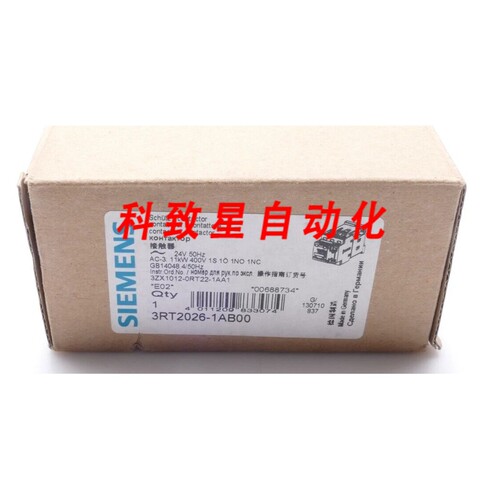 工业配件3RT2026-1AB00 接触器3RT2 026-1AB00 E:02
