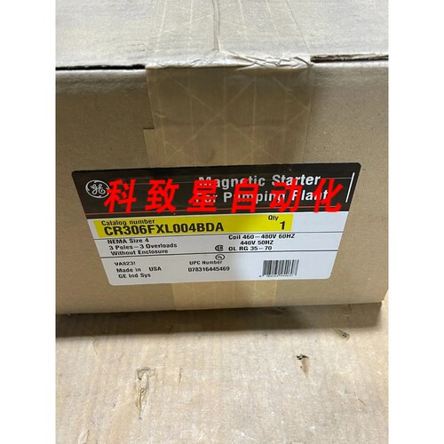 工业配件GE SIZE 4 MOTOR STARTER 3极460V 480V COIL CR306F CR3