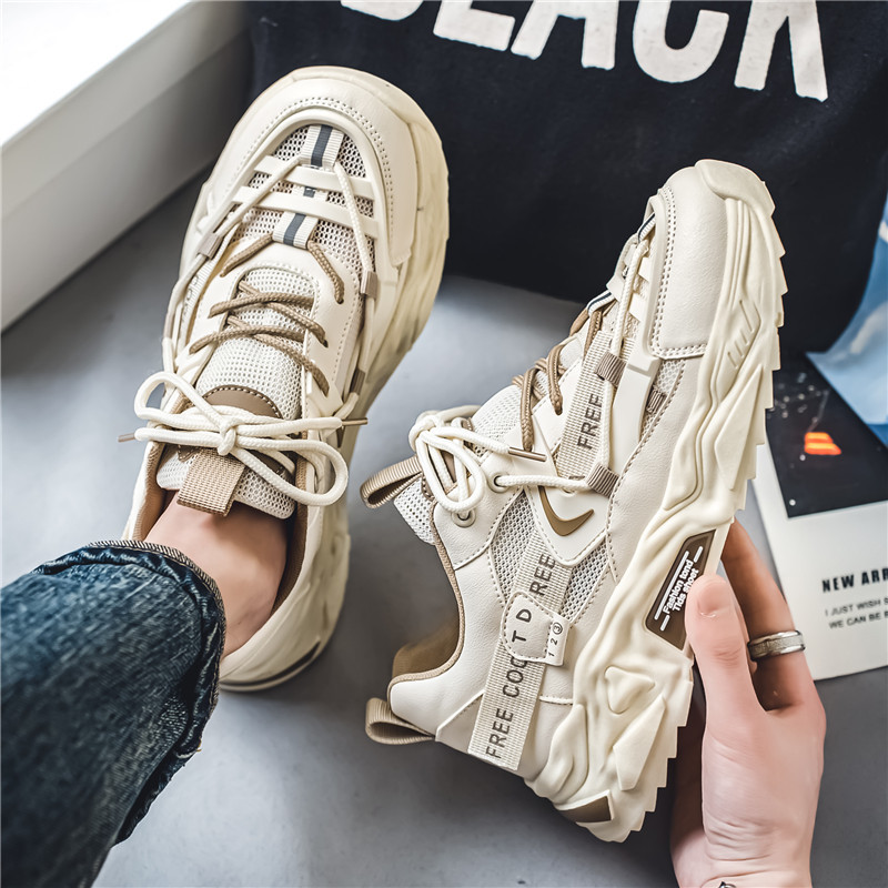 官方特卖正品老爹鞋男冬季新款港风轻奢休闲运动跑鞋增高厚底网红