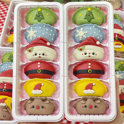 贤惠卡通包 圣诞节卡通馒头饺子装饰配件模具花样造型家用辅食diy