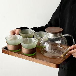 高档耐高温水壶家用围炉煮茶花草茶具 新疆 包邮 中式 煮茶壶茶杯套装