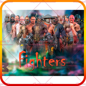 Unity U3D格斗类游戏角色人物模型素材 PBR Fighters Pack 1.0