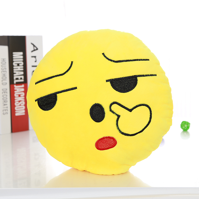 QQ expression doll cartoon emoji pillow warm Shou Wu pillow plush toy wholesale birthday gift ideas female