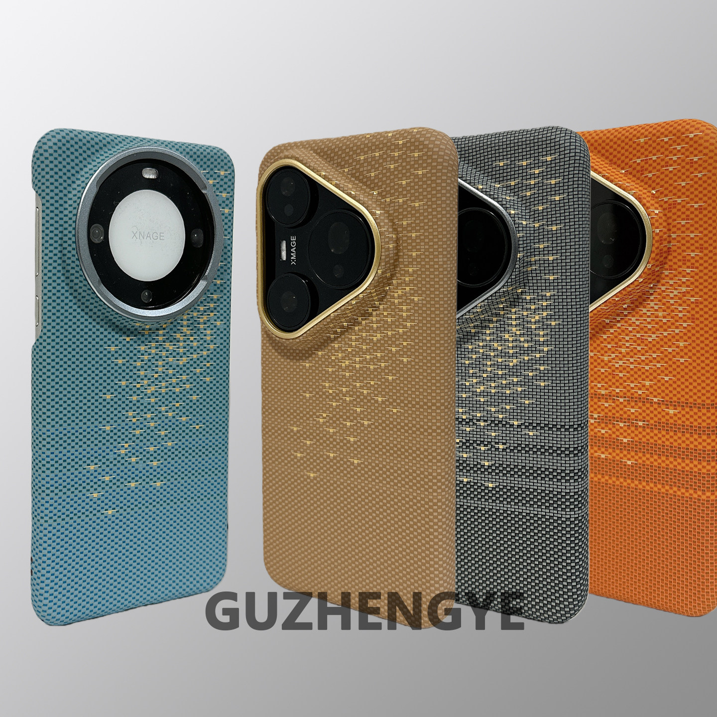 适用华为mate80pro凯夫拉纹手机壳 新款mate70pro+金属镜框P70/60碳纤维纹pura80 pro全包超薄硬壳磁吸