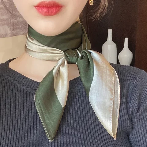 职场变飘逸70围脖发带通勤领结三合一春日空气感！小方巾