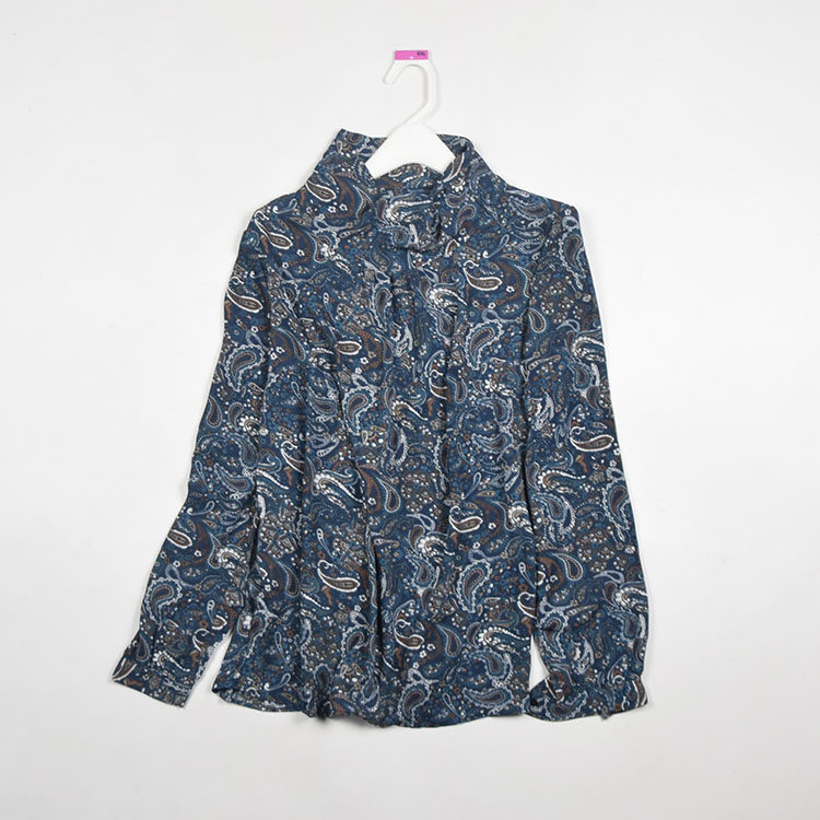 Large Women's wear summer Retro Baroque British style court Oil Painting pattern Paisley printing shirtin the Women's clothing/Boutique , Shirt  category - from Buy2taobao.com to provide professional Taobao agent buy service