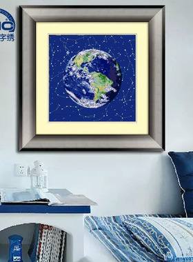 法国DMC十字绣 套件 专卖 客厅-从太空看地球-FJ65456