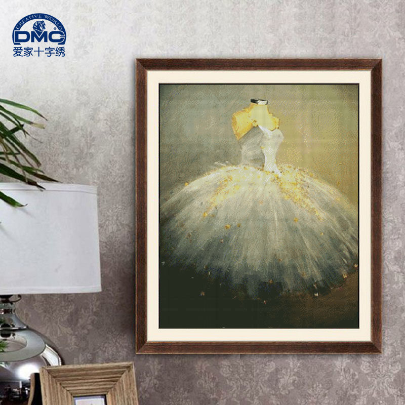 dmc十字绣套件  客厅 卧室 精准印花 花的嫁衣