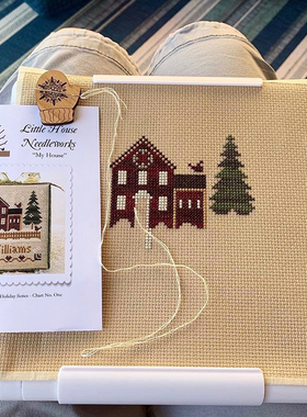 DMC十字绣工具手工抛光打磨 装饰绣框 手持绣框白色skc 夹式绣绷