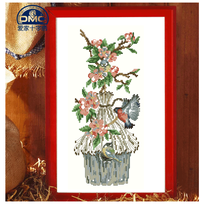 套件客厅卧室精准风印花十字绣