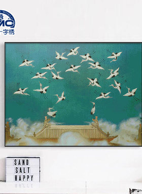 法国套件卧室精准风印花十字绣