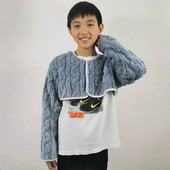 秋冬季 婴儿宝宝儿童护肩睡觉保暖防冻护手臂法兰绒加厚防踢被着凉