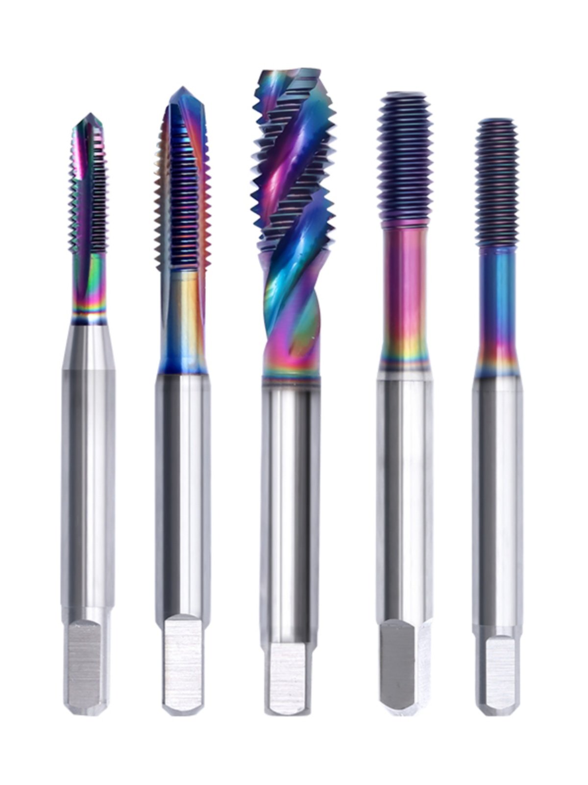 台湾VAYABOOG七彩DLC铝用先端丝攻机用丝锥MM1.4M2M6M8M10M12TC50