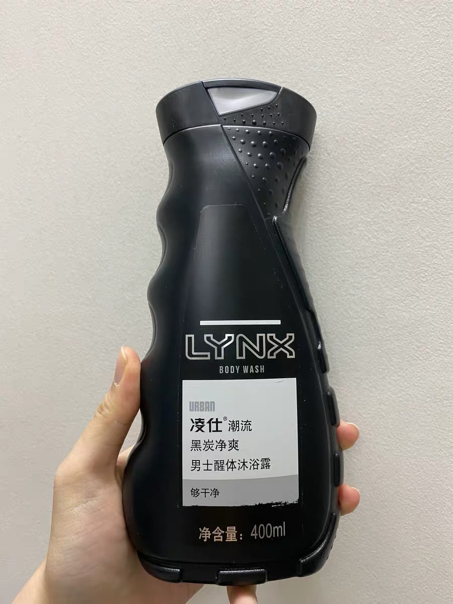 lynx凌仕男士沐浴露诱因400g醒体沐浴乳清爽滋润清香温和去味