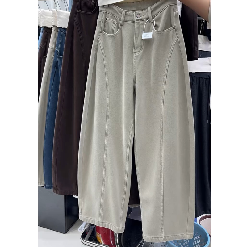 2025冬季新款加绒加厚弯刀裤包邮