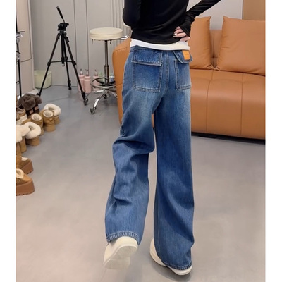 2025冬季加绒加厚高腰显瘦直筒裤