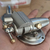 手工1.2寸迷你304不锈钢小台钳手作手表维修小钢炮台钳桌虎钳夹具