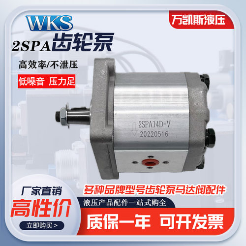 高泰克液压齿轮泵2SPA14D-V 2SPA14D-10N 2SPA140 环卫垃圾车压缩