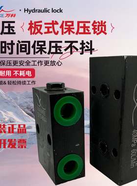 万科双向液压锁SO-H10L/SYS-L8/L10/L15/20长江型F42油缸升降保压