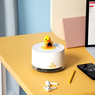 B.Duck小黄鸭音乐加湿器家用小型喷雾办公室补水保湿 神器滋润专用