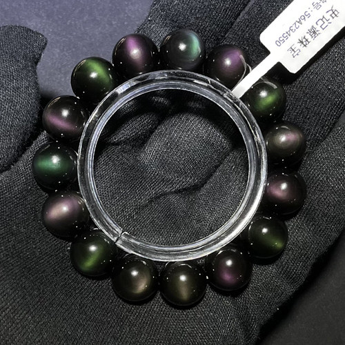 天然貔貅手链史记源黑曜石珠宝