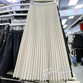 秋冬毛呢风琴褶垂感大摆半身裙女2025新款 冬天好看A字百褶裙长裙