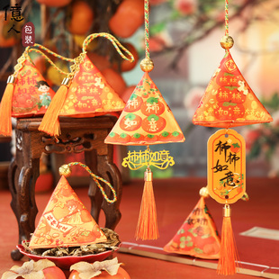 马年新年香囊柿柿如意柿子香包挂件商场物业春节年会元旦活动礼品