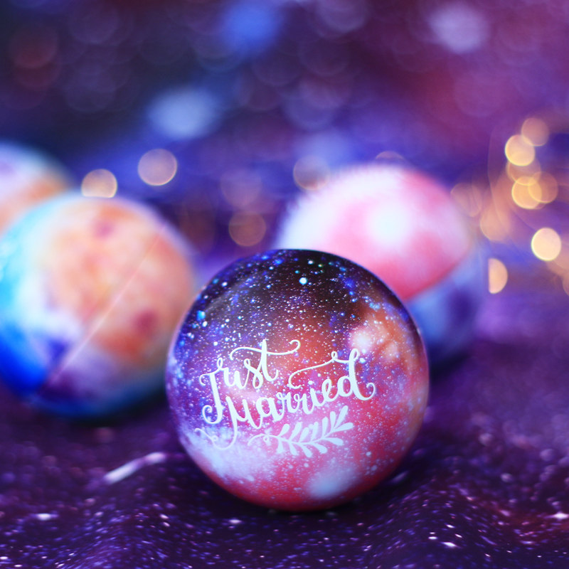 喜糖盒 唯美星空球 形马口铁个性创意婚庆礼品盒 欧式结婚糖盒