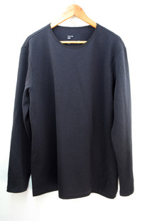 单农男装冬款商场同步纯棉休闲zuee术韩潮风格九平道圆领长袖T恤