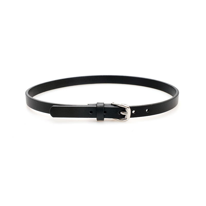 皮质锁骨颈带项圈针扣choker