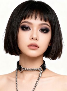 手工高品质不锈钢链项圈锁骨颈链