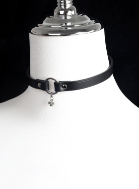 小雏菊锁骨链颈带女choker皮项圈