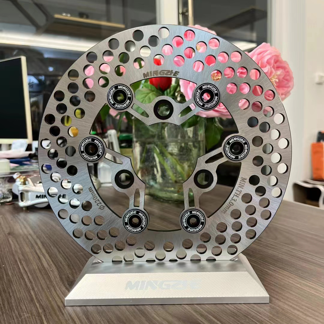 明浙220mm改装m47碟盘小牛劲战碟盘电动车通用刹车片明浙飞机盘