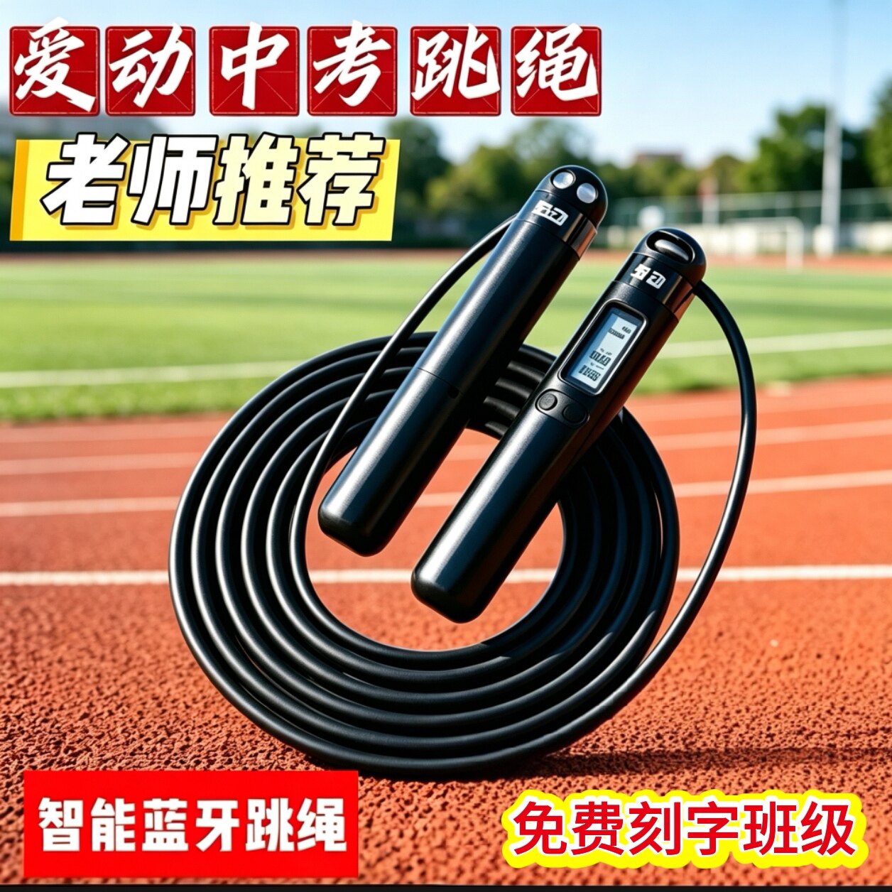 爱动跳绳电子蓝牙计数计时中考专用学生体育考试图片