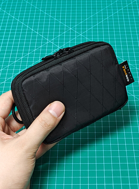 双层拉链多功能卡包证件包airpods耳机收纳小包车钥匙包xpac尼龙