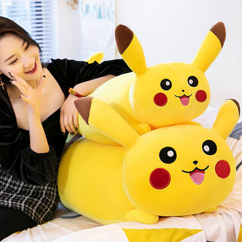 神奇宝贝皮卡丘抱枕长条可拆洗公仔高颜值布娃娃生日礼物送男女生