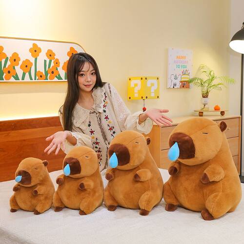 超萌卡皮巴拉玩偶鼻涕熊公仔儿童毛绒玩具睡觉抱枕娃娃生日礼物女