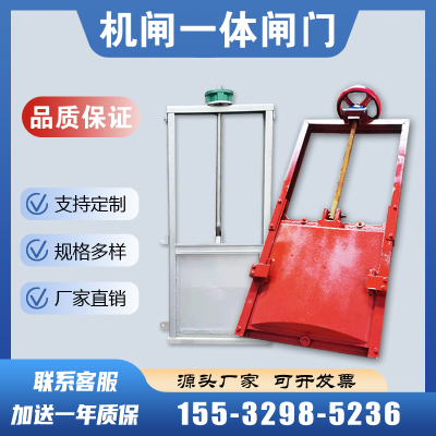 闸门一体式铸铁钢手电两用启闭机