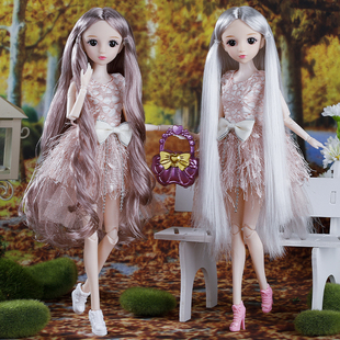 30厘米素体裸娃新版头发加长加密儿童玩具芭洋娃娃益智公主模型