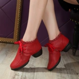 Демисезонная обувь, модные танцующие туфли, мягкая подошва, из натуральной кожи