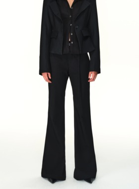 「神仙藤井树同款」Undulate长飘带微喇 双耳仔 抗皱垂坠 西裤