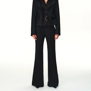 西裤 「神仙藤井树同款 抗皱垂坠 双耳仔 」Undulate长飘带微喇