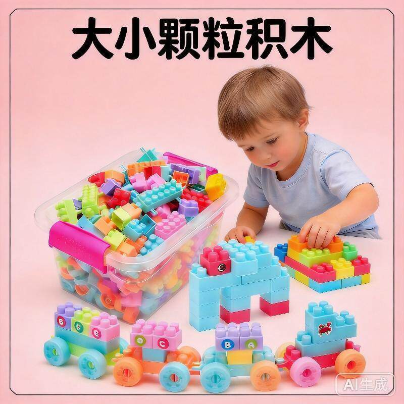 大颗粒积木拼装儿童益智玩具