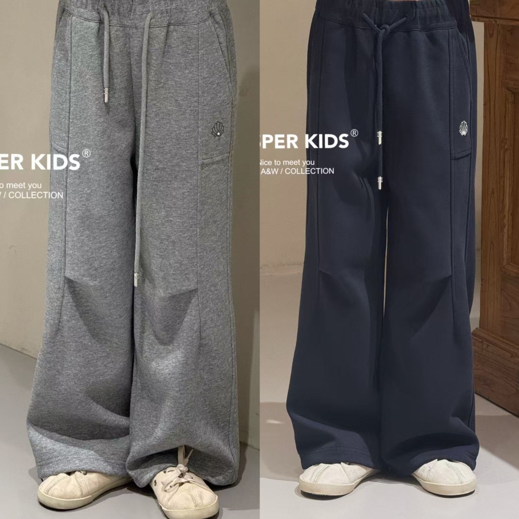 jasperkids女孩洋气宽松休闲裤